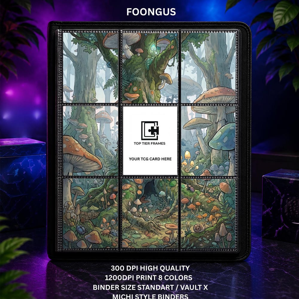 Foongus 95 Black Bolt Binder Insert | 9 Pocket Page for Pokemon Card