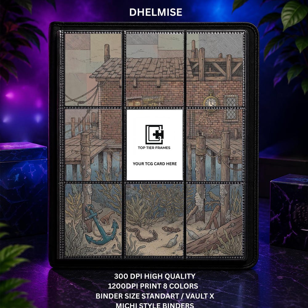 Dhelmise 91 Pitch Black Binder Insert | 9 Pocket Page for Pokemon Card
