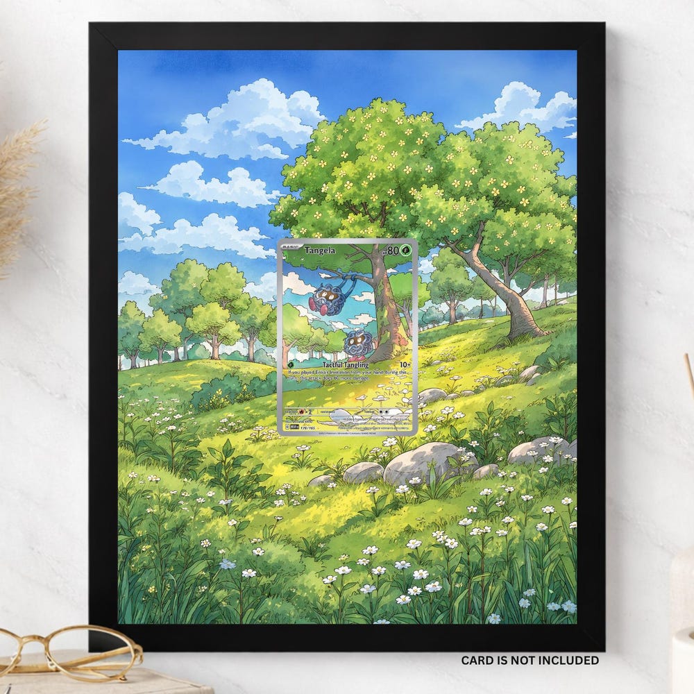 Tangela 178 Custom Extended Art Display Frame | Pokemon Card Display Case | Raw or PSA CGC Graded Slab Holder | 8x10 | Top Tier Frames