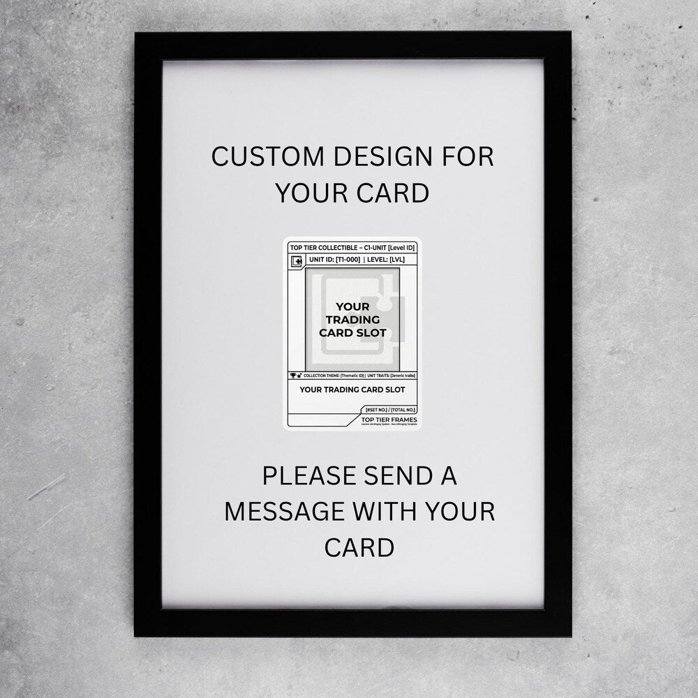 Custom Trading Card Display Frame | Personalized Extended Art Background | Commission TCG Case | Raw Cards, Magnetic Case, PSA Slab | 8x10 5x7