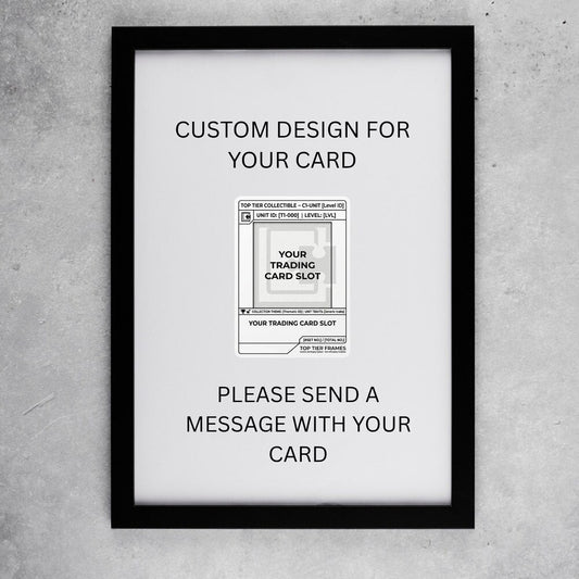 Custom Trading Card Display Frame | Personalized Extended Art Background | Commission TCG Case | Raw Cards, Magnetic Case, PSA Slab | 8x10 5x7