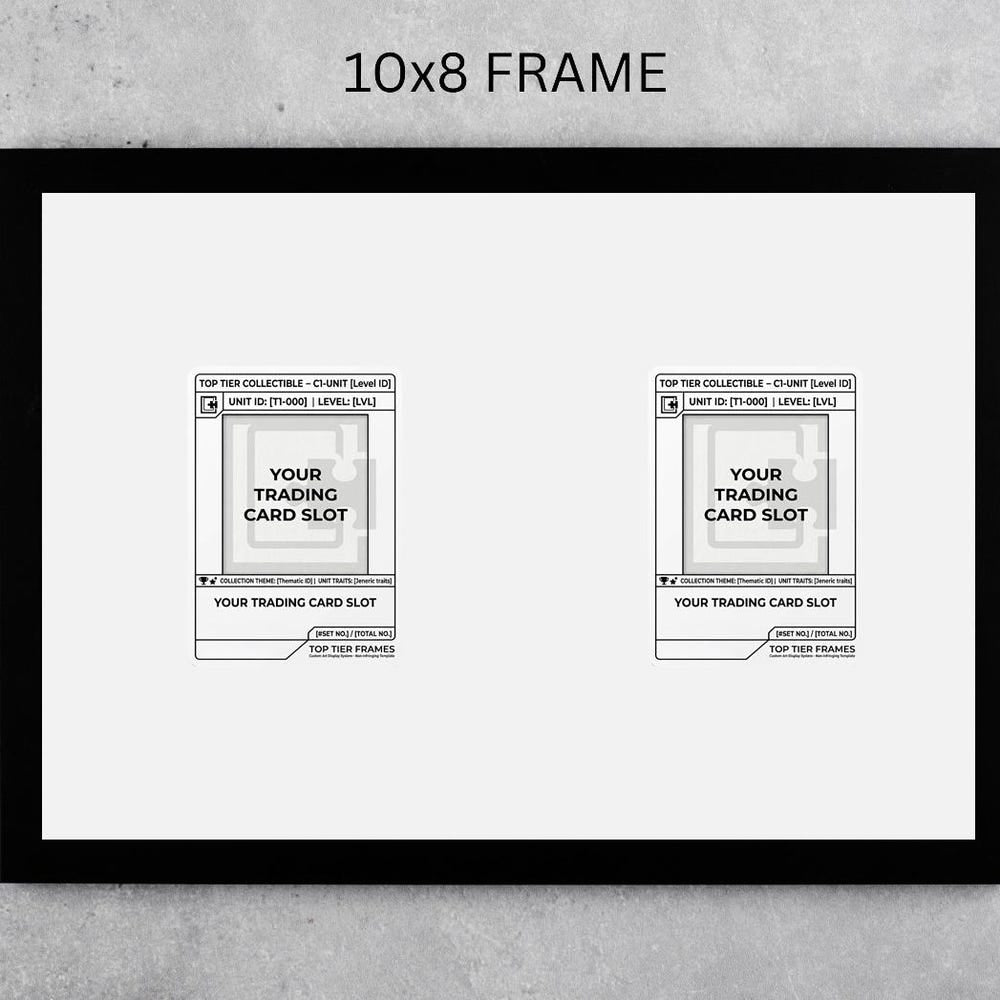 Custom Trading Card Display Frame | Extended Art Background (10x8) Slab Case