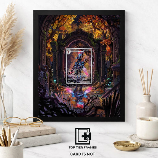 Extended Art Display Frame for Ceruledge | Pokemon Card Display Case | Graded Slab or Raw Card Holder | 8x10 or 5x7 | Top Tier Frames