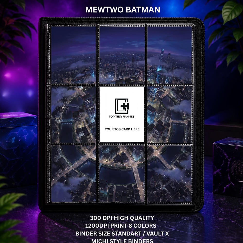 Mewtwo 52 Promo Binder Insert | 9 Pocket Page for Pokemon Card