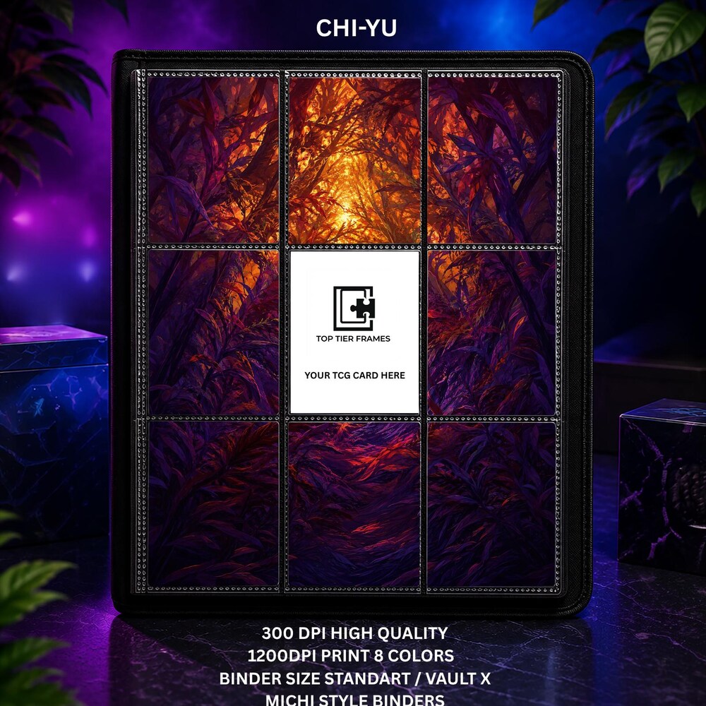 Chi-Yu Paldea Evolved Art Insert | Dark Fire Scene (9 Pocket Page)