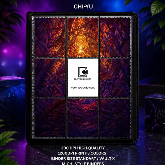 Chi-Yu Paldea Evolved Art Insert | Dark Fire Scene (9 Pocket Page)