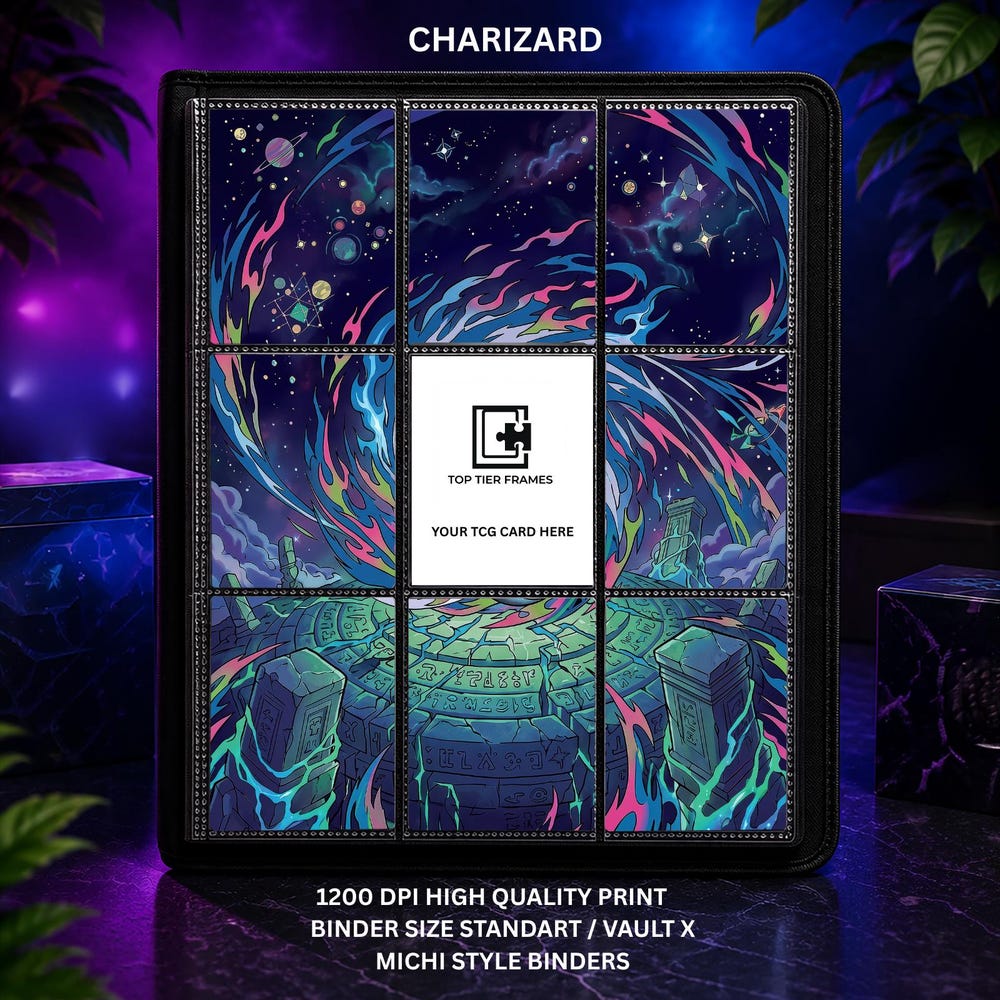 Mega Charizard X EX 23 Binder Insert | 9 Pocket Page for Pokemon Card