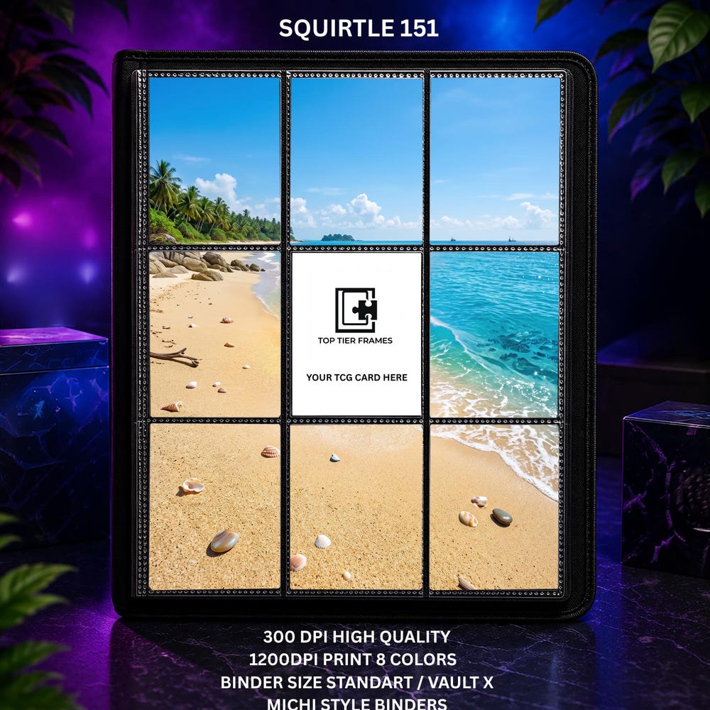 Squirtle 170 SV 151 Binder Insert | 9 Pocket Page for Pokemon Card