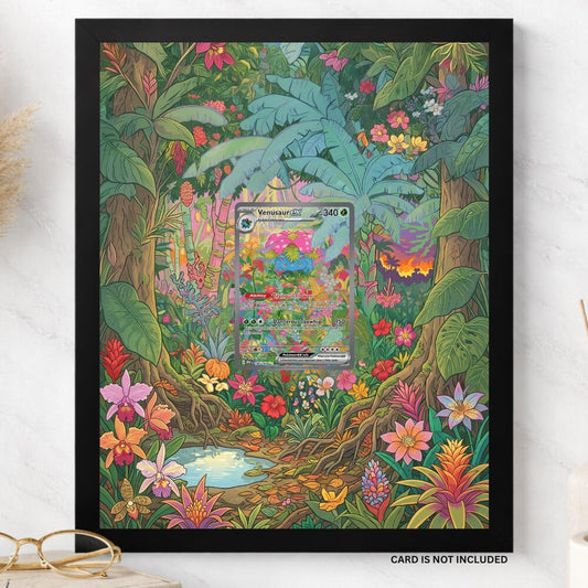 Venusaur EX 198 Display Frame | Custom Extended Art Wall Decor (Card Not Included)