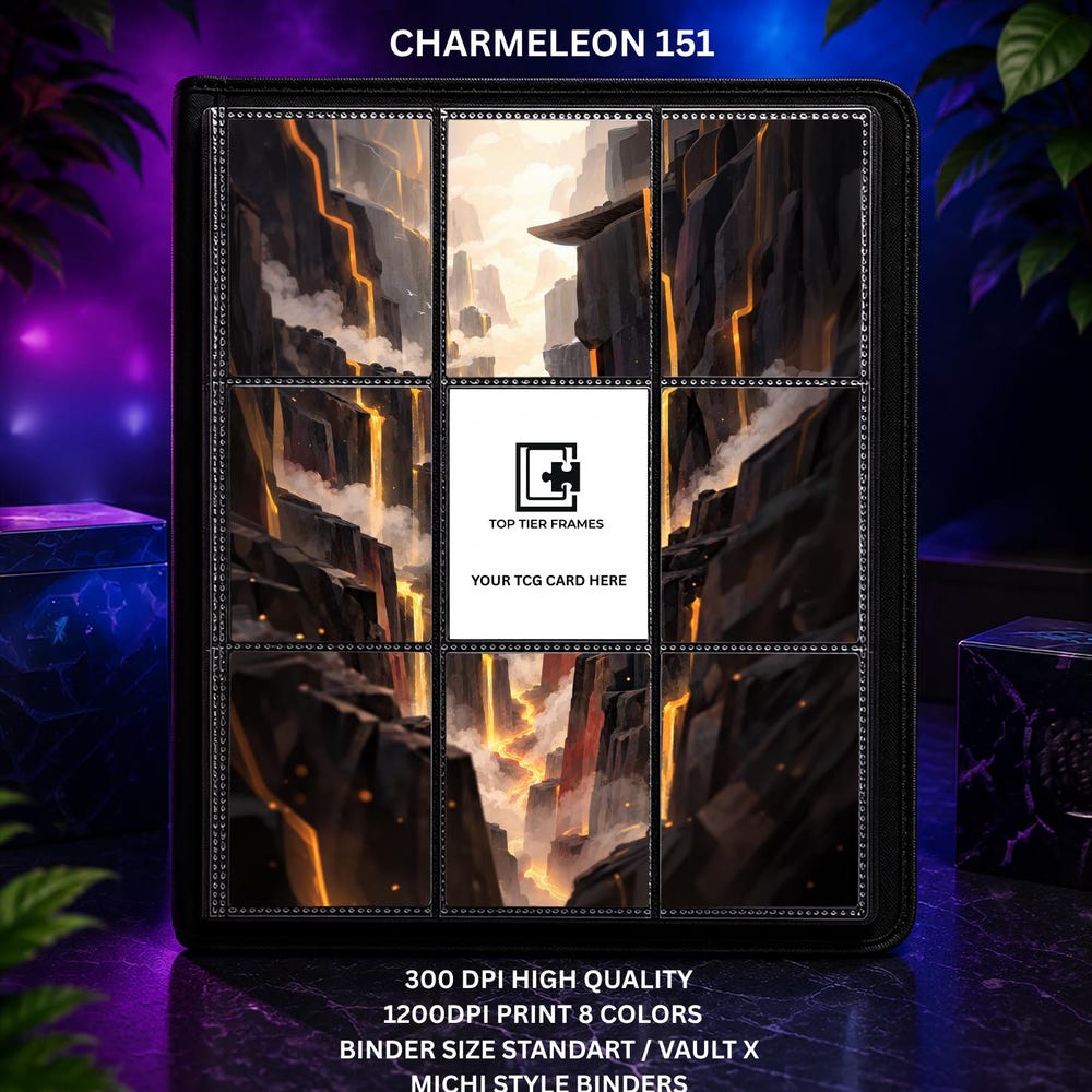Charmeleon #169 Extended Art Binder Insert | Scarlet & Violet 151 (No Cutting)