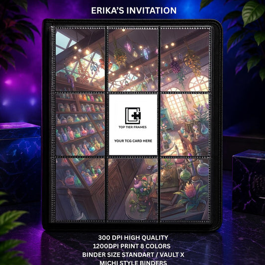 Erika's Invitation #203 Extended Art Binder Insert | Scarlet & Violet 151 | Printed 9 Pocket Page