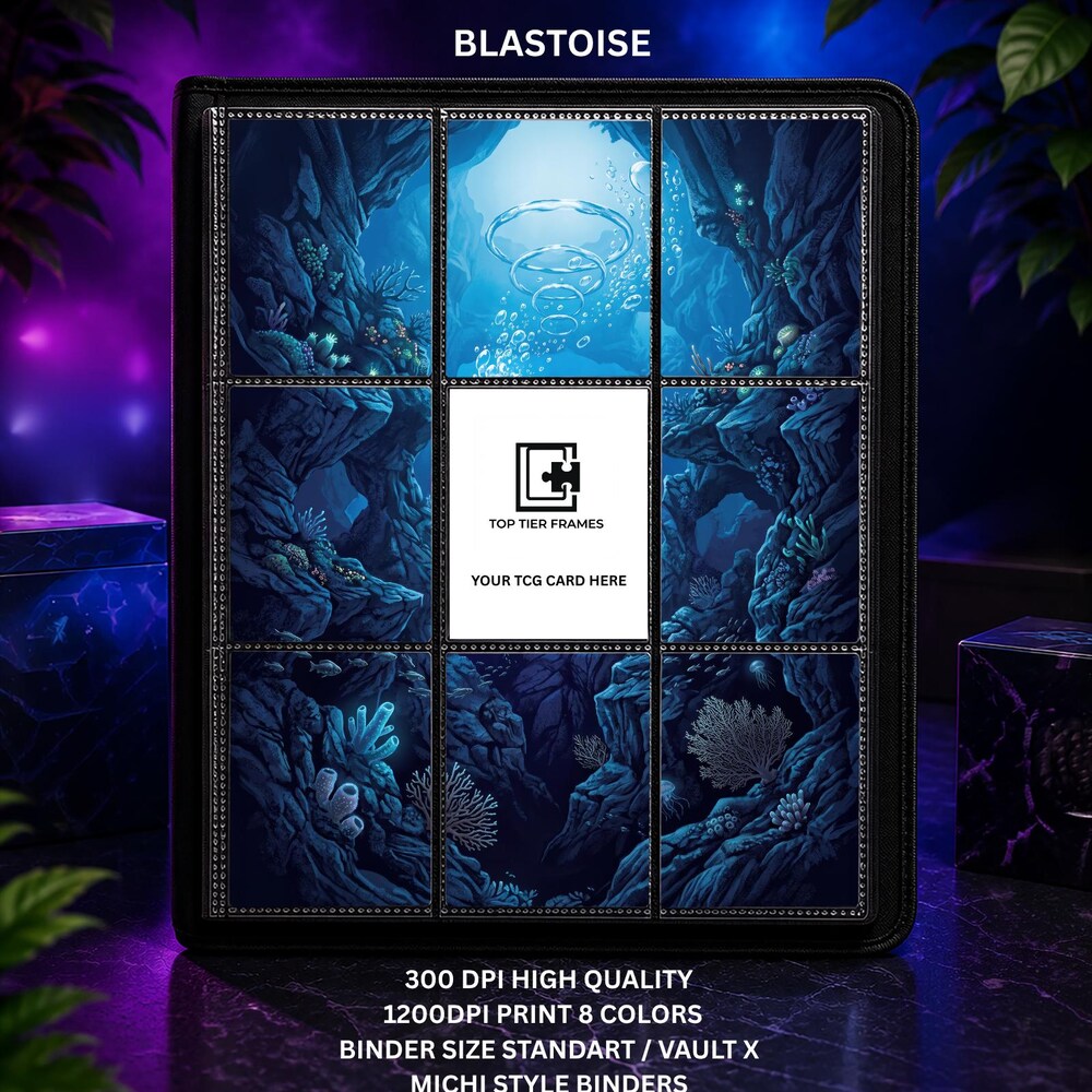 Blastoise ex #200 Binder Insert | Scarlet & Violet 151 Art Page (No Cutting)