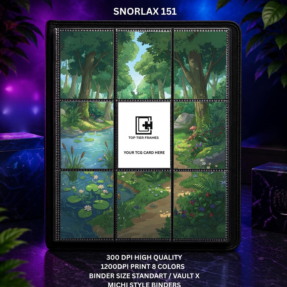 Snorlax #51 Extended Art Binder Insert | 9 Pocket Page, No Cutting Needed