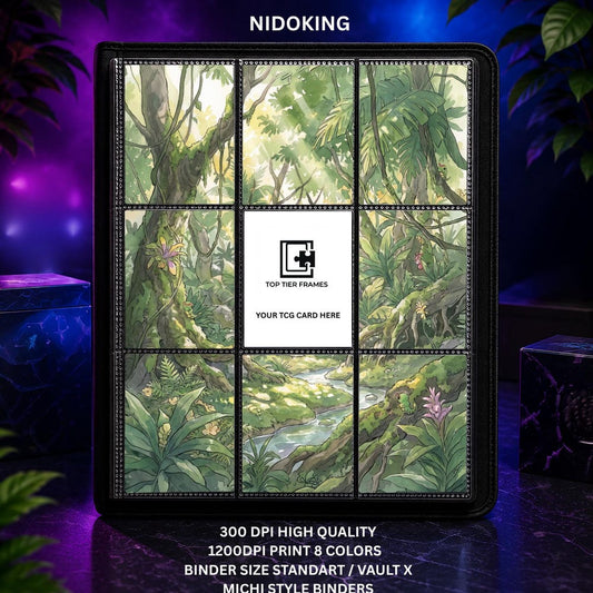 Nidoking #174 Extended Art Binder Insert | Scarlet & Violet 151 | Printed 9 Pocket Page