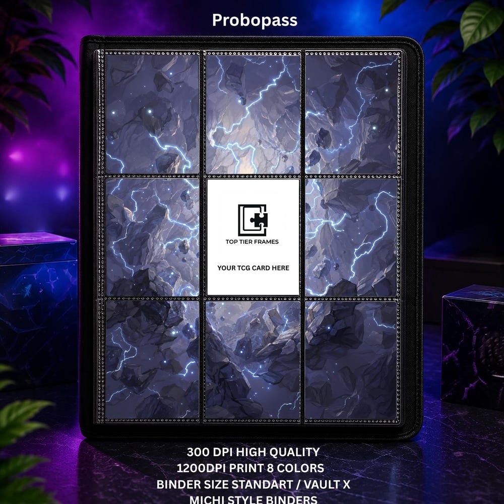 Probopass #96 Extended Art Binder Insert | Magnetic Terrain Scene (No Cutting)