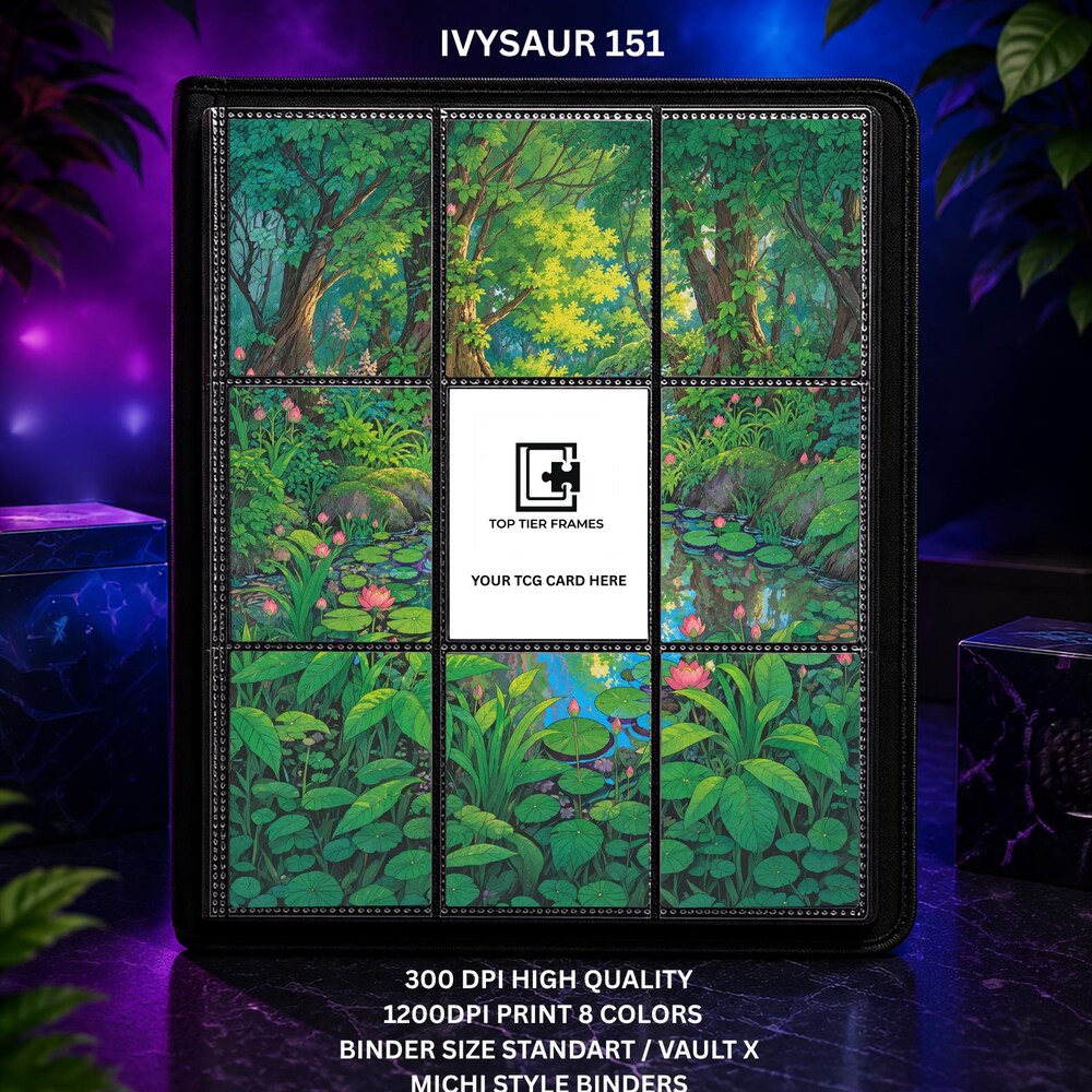 Ivysaur #167 Extended Art Binder Insert | Scarlet & Violet 151 (No Cutting Needed)