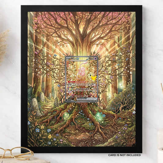 Mew ex 7 Extended Art Display Frame | Pokemon Card Display Case | 30th Celebration | Raw or PSA CGC Graded Slab Holder | 8x10 or 5x7