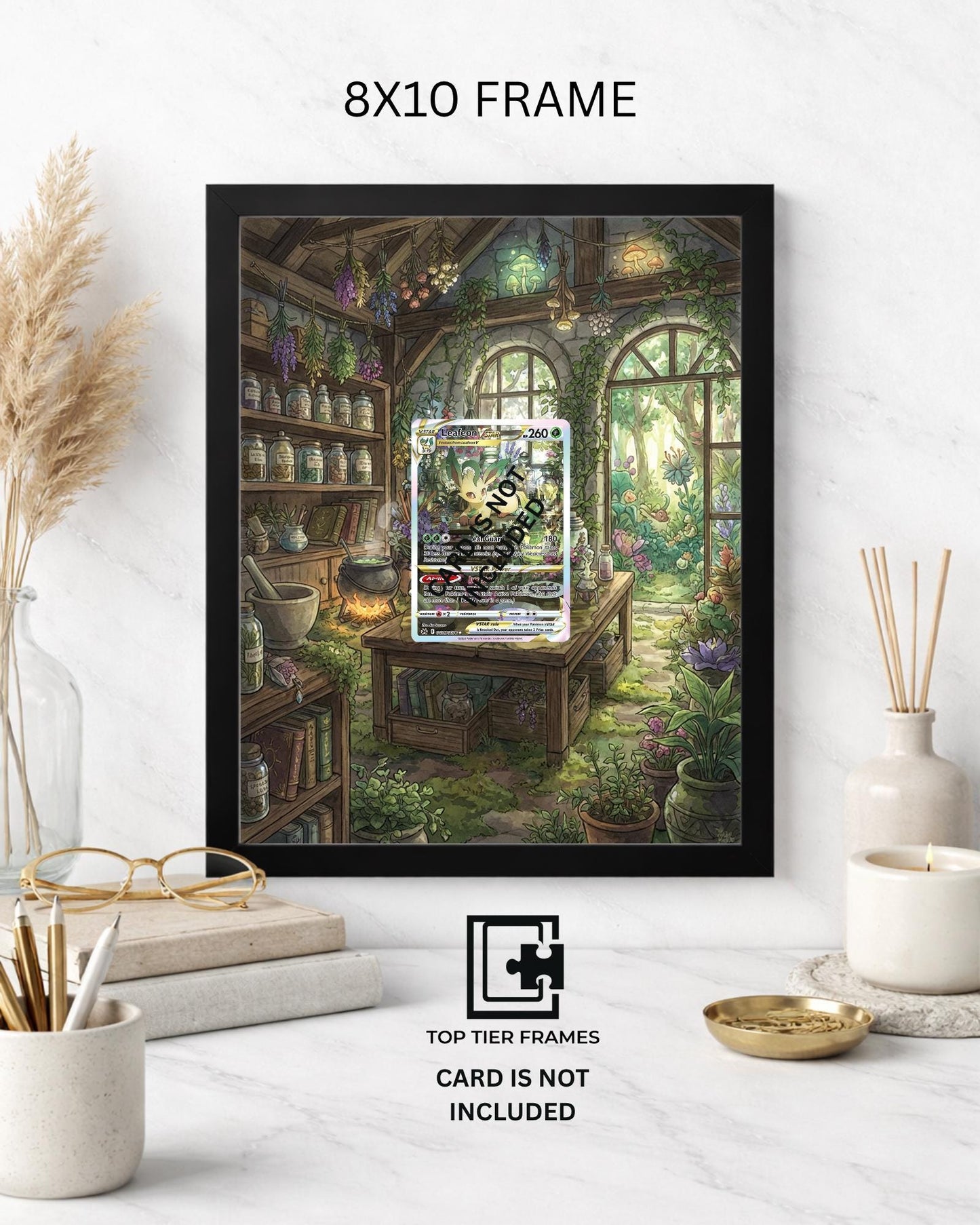 Premium Frame for Sylveon VMAX GG35/GG70 | 8x10 / 5x7 Graded Slab or Raw Card Display | Extended Art Wall Decor