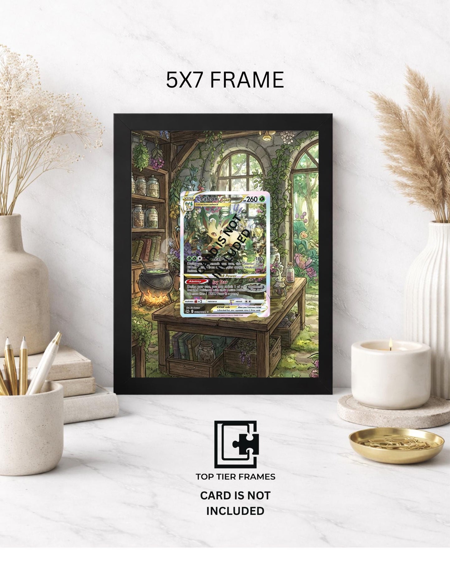 Premium Frame for Sylveon VMAX GG35/GG70 | 8x10 / 5x7 Graded Slab or Raw Card Display | Extended Art Wall Decor