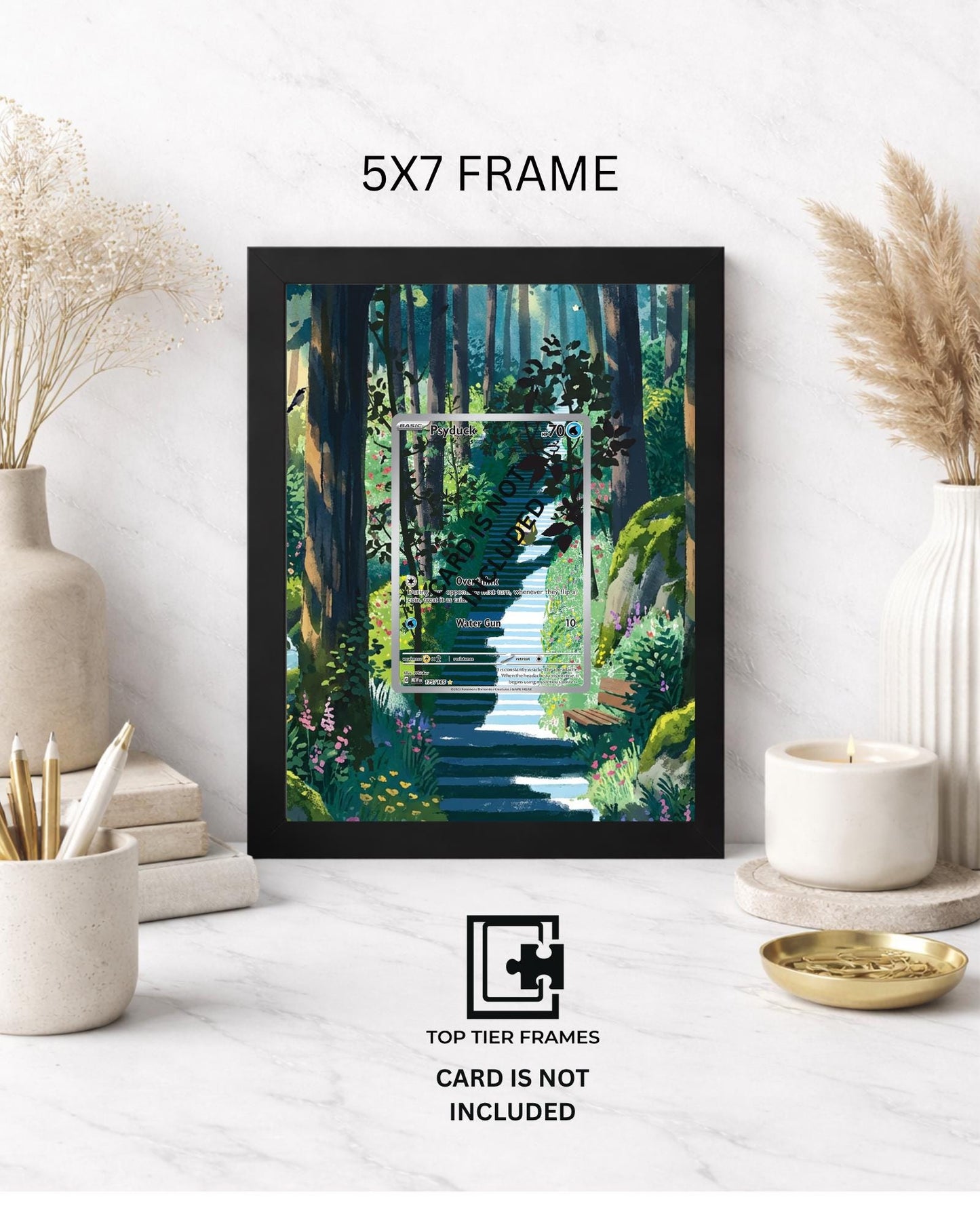 Premium Frame for Psyduck 175/165 | 8x10 / 5x7 Graded Slab or Raw Card Display | Extended Art Wall Decor