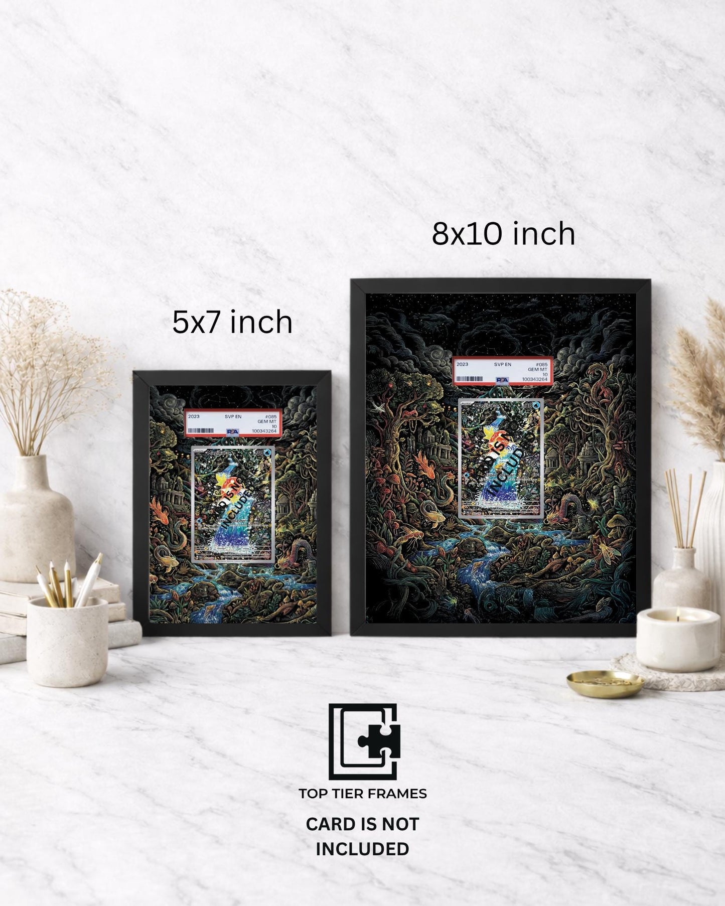 Premium Frame for Magikarp 203/193 | 8x10 / 5x7 Graded Slab or Raw Card Display | Extended Art Wall Decor