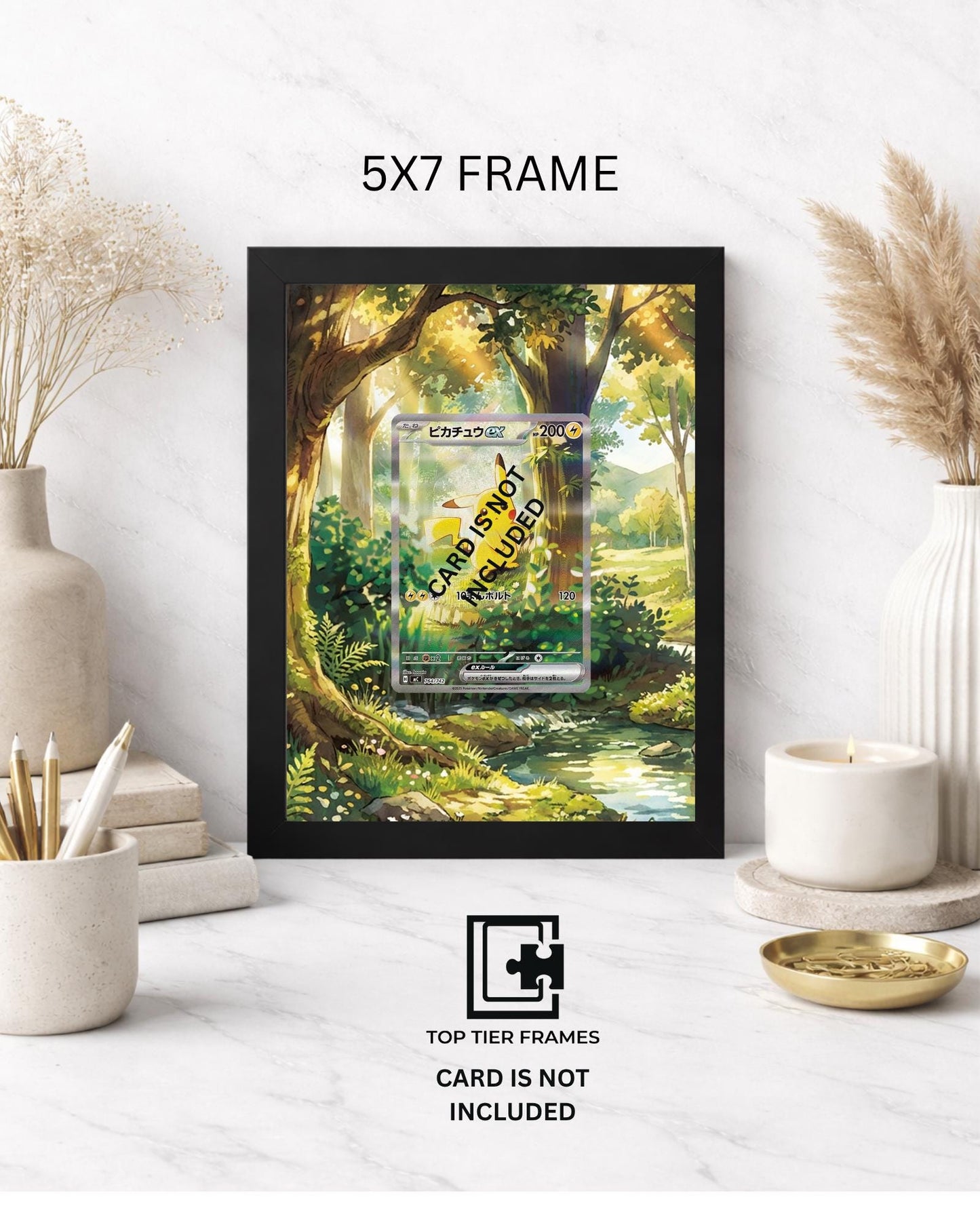 Premium Frame for  Pikachu ex 276/217 | 8x10 / 5x7 Graded Slab or Raw Card Display | Extended Art Wall Decor
