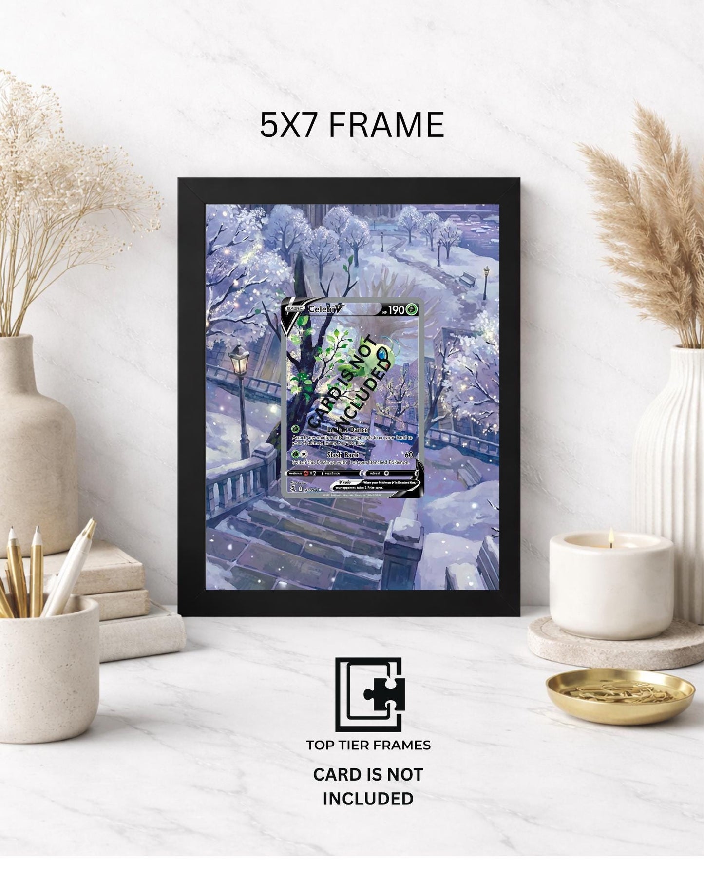 Premium Frame for Celebi 245/264 | 8x10 / 5x7 Graded Slab or Raw Card Display | Extended Art Wall Decor