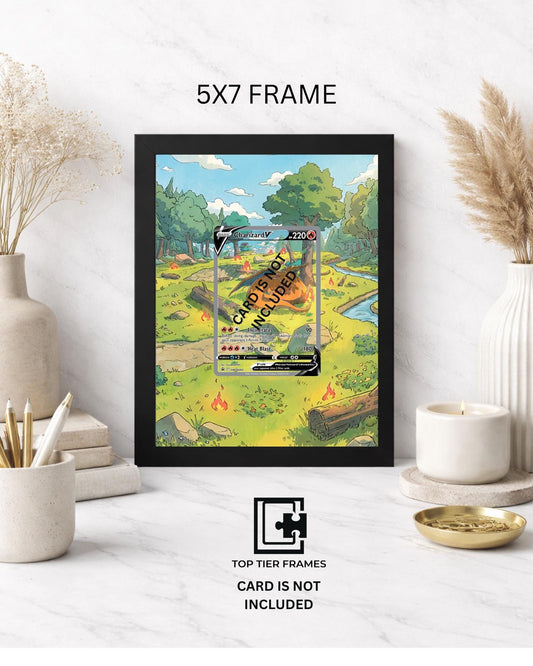 Premium Frame for Charizard SWSH260 | 8x10 / 5x7 Graded Slab or Raw Card Display | Extended Art Wall Decor