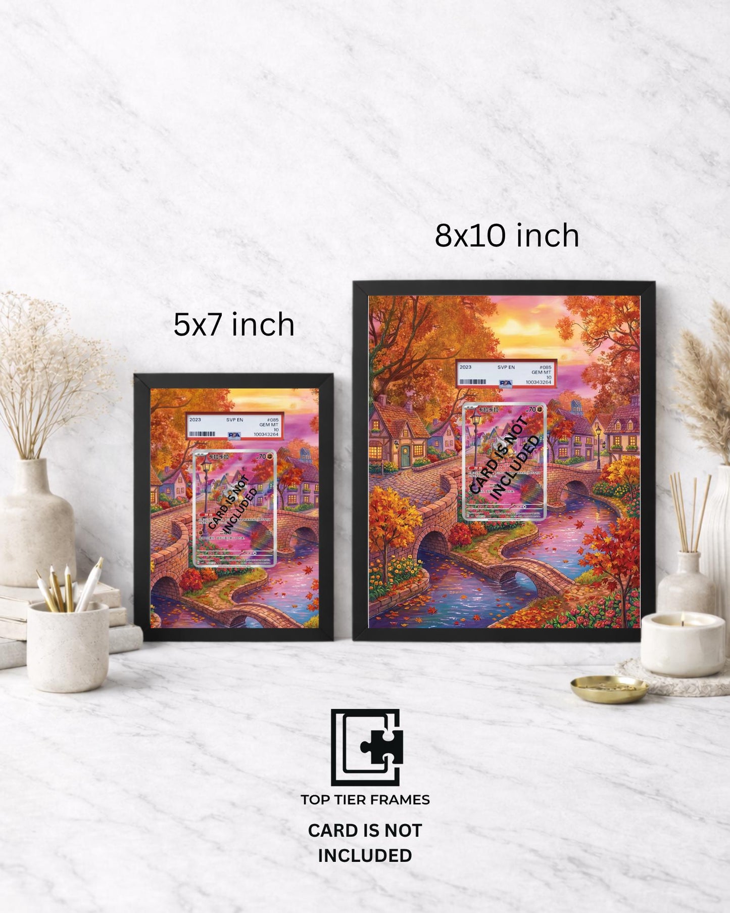 Premium Frame for Cubone | 8x10 / 5x7 Graded Slab or Raw Card Display | Extended Art Wall Decor