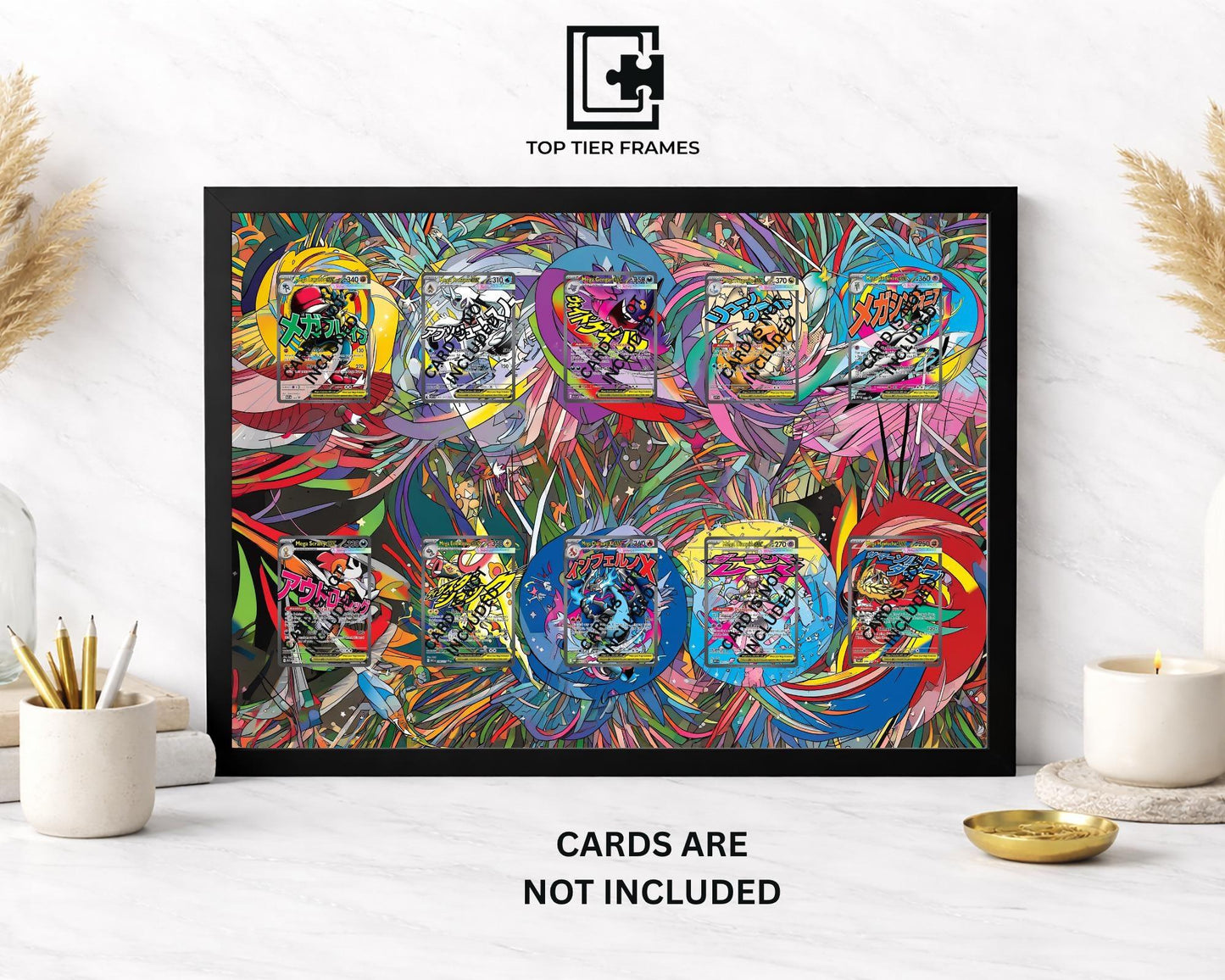 Mega Attack Series Pokémon TCG card display frame - extended art wall decor
