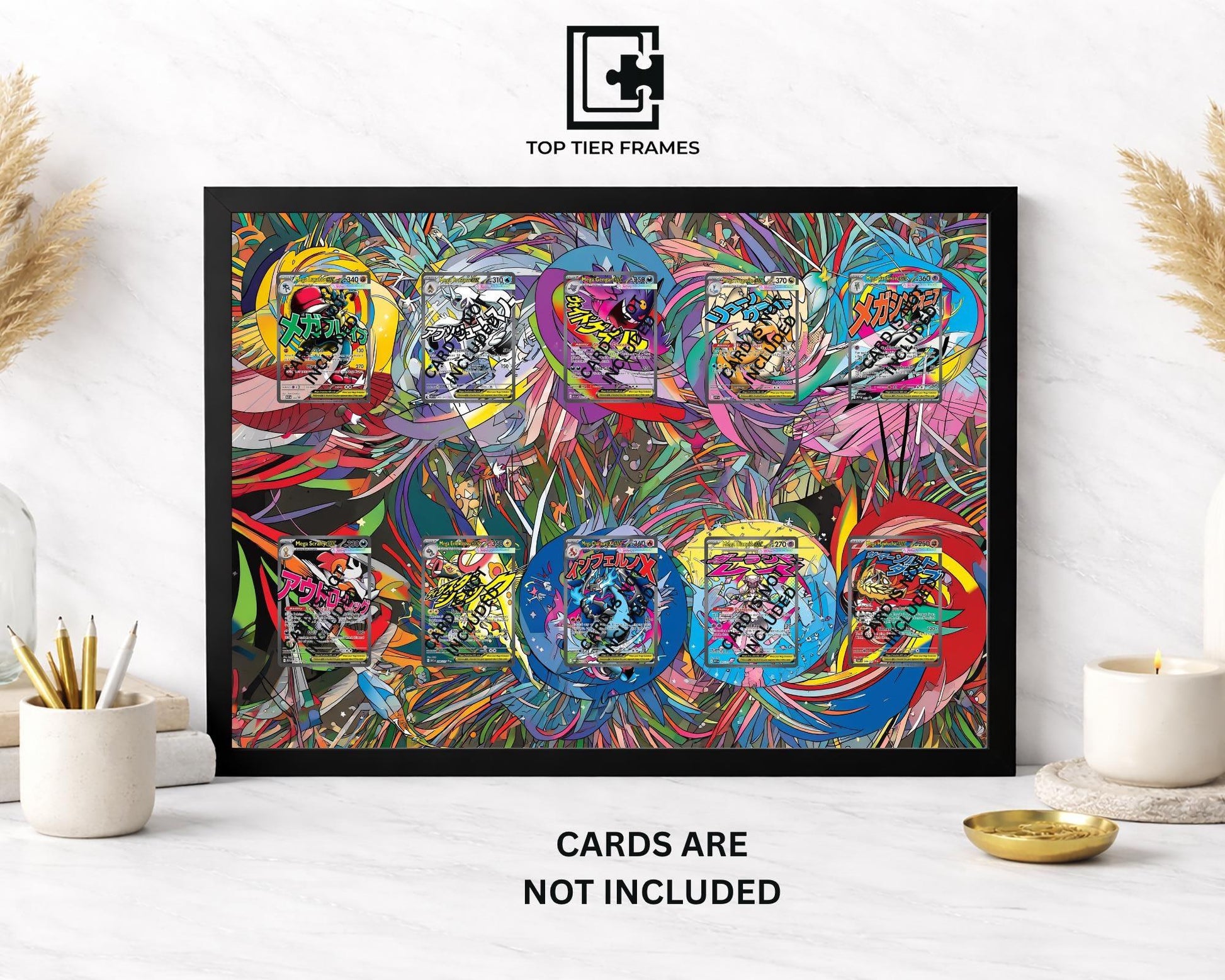 Mega Attack Series Pokémon TCG card display frame - extended art wall decor