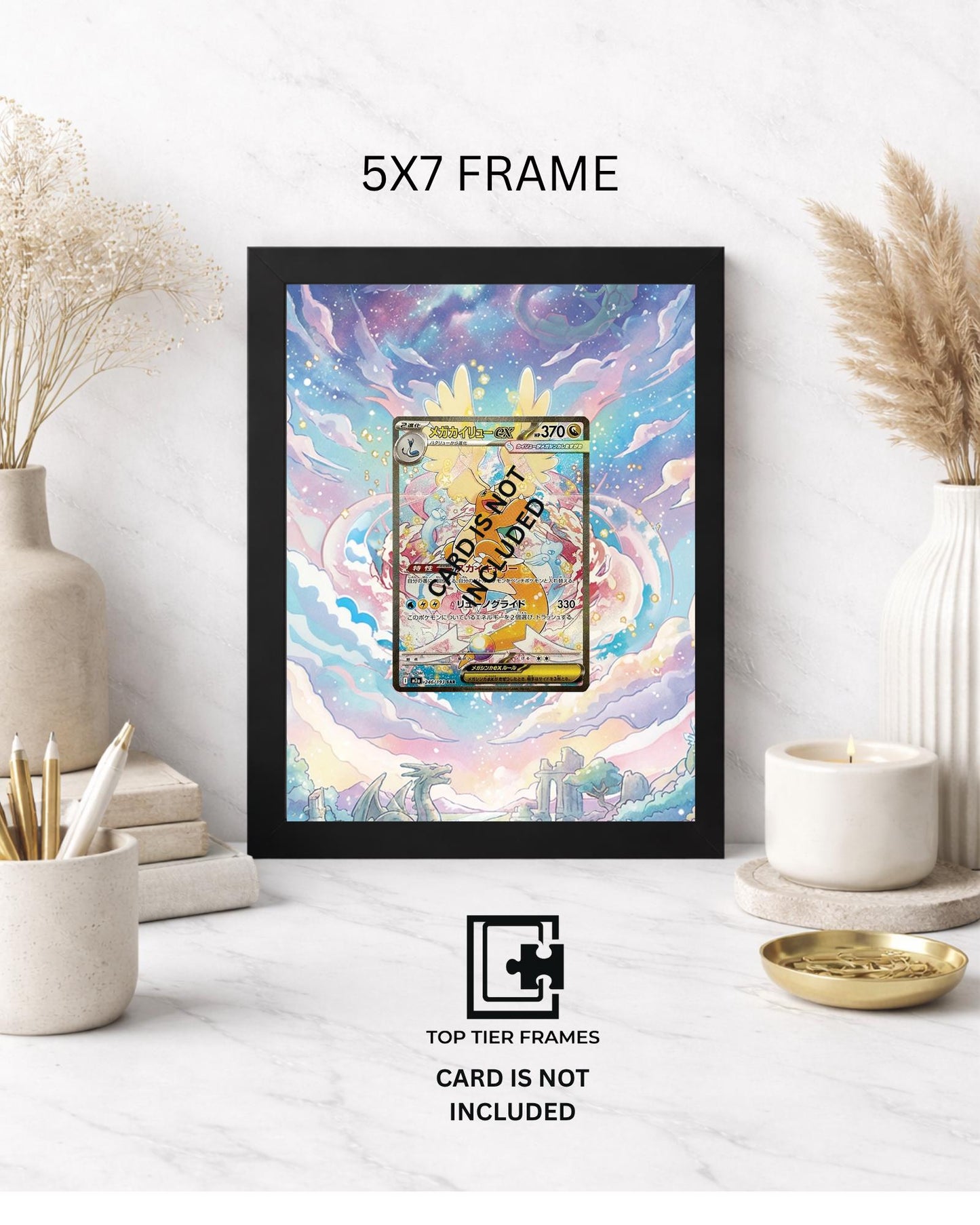 Premium Frame for Mega Dragonite ex 290/217 | 8x10 / 5x7 Graded Slab or Raw Card Display | Extended Art Wall Decor