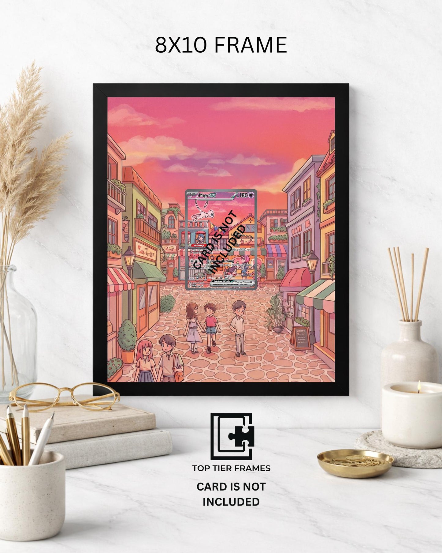 Premium Frame for Mew 053 Promo | 8x10 / 5x7 Graded Slab or Raw Card Display | Extended Art Wall Decor