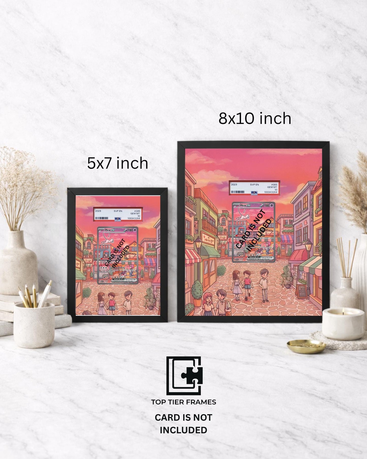 Premium Frame for Mew 053 Promo | 8x10 / 5x7 Graded Slab or Raw Card Display | Extended Art Wall Decor