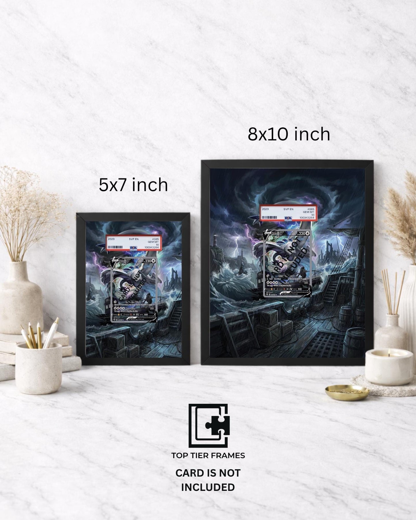 Premium Frame for Lugia V 186/195 | 8x10 / 5x7 Graded Slab or Raw Card Display | Extended Art Wall Decor