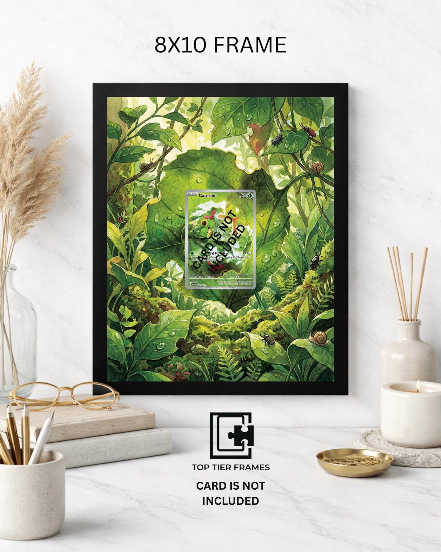 Premium Frame for Caterpie 172/165 | 8x10 / 5x7 Graded Slab or Raw Card Display | Extended Art Wall Decor