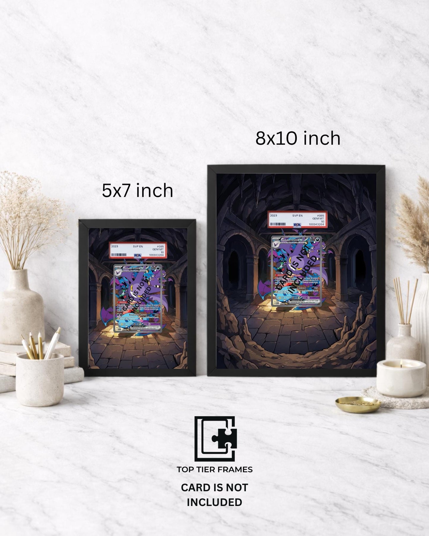 Premium Frame for Crobat 234/182 | 8x10 / 5x7 Graded Slab or Raw Card Display | Extended Art Wall Decor