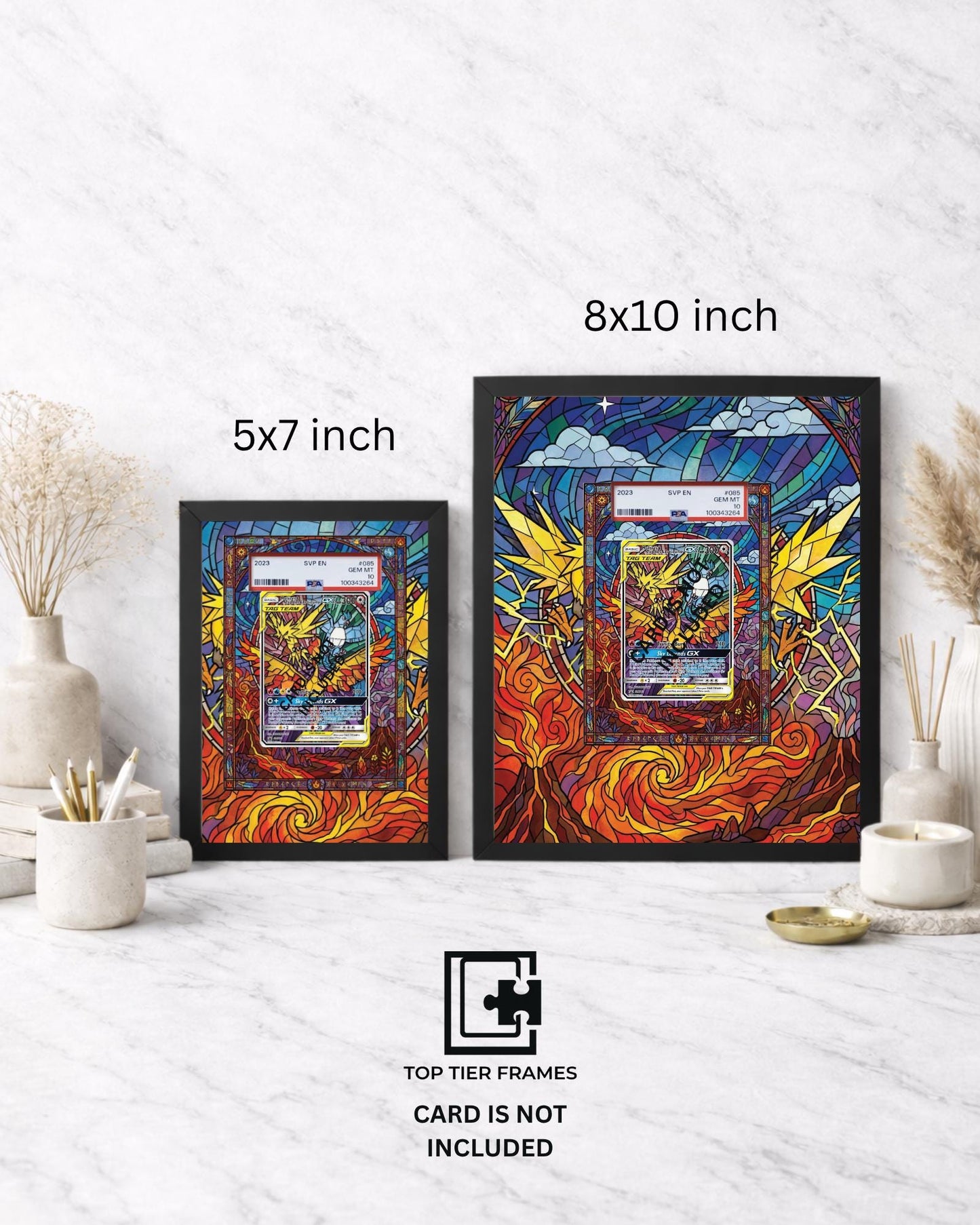 Premium Frame for SM210 Promo | 8x10 / 5x7 Graded Slab or Raw Card Display | Extended Art Wall Decor