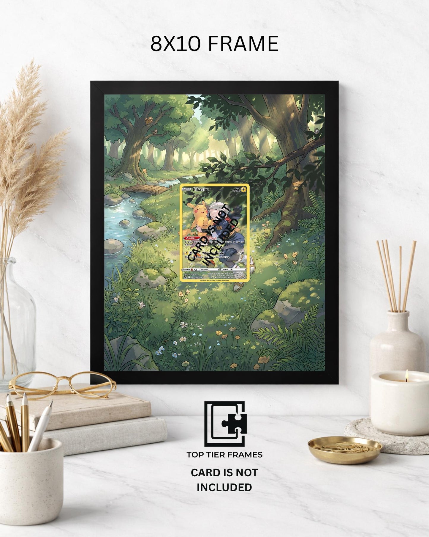 Pikachu TG05/TG30 Pokémon TCG card display frame - extended art wall decor