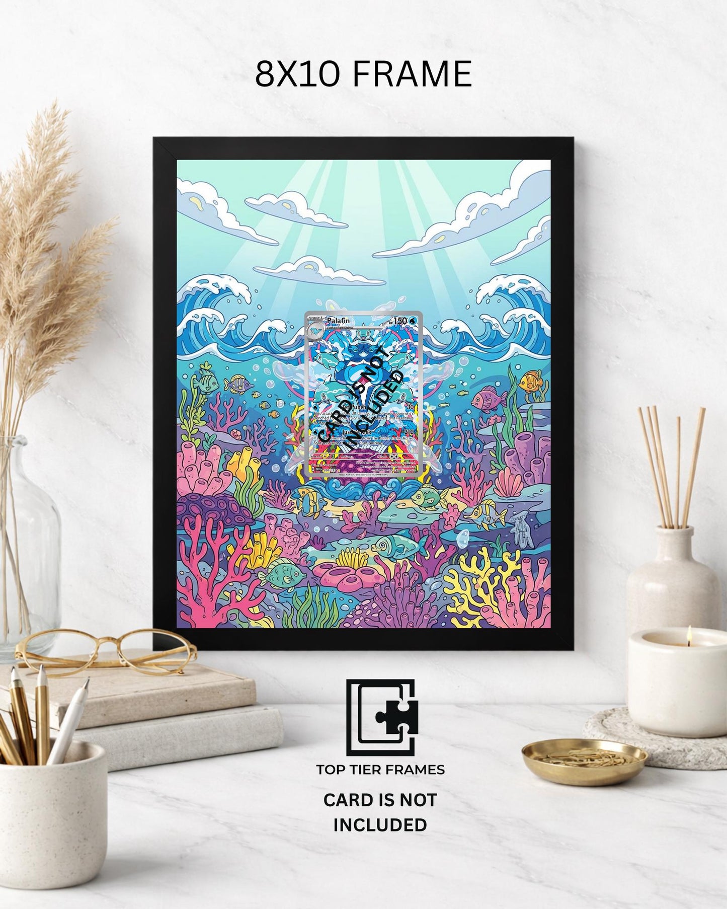 Premium Frame for Palafin 200/197 | 8x10 / 5x7 Graded Slab or Raw Card Display | Extended Art Wall Decor