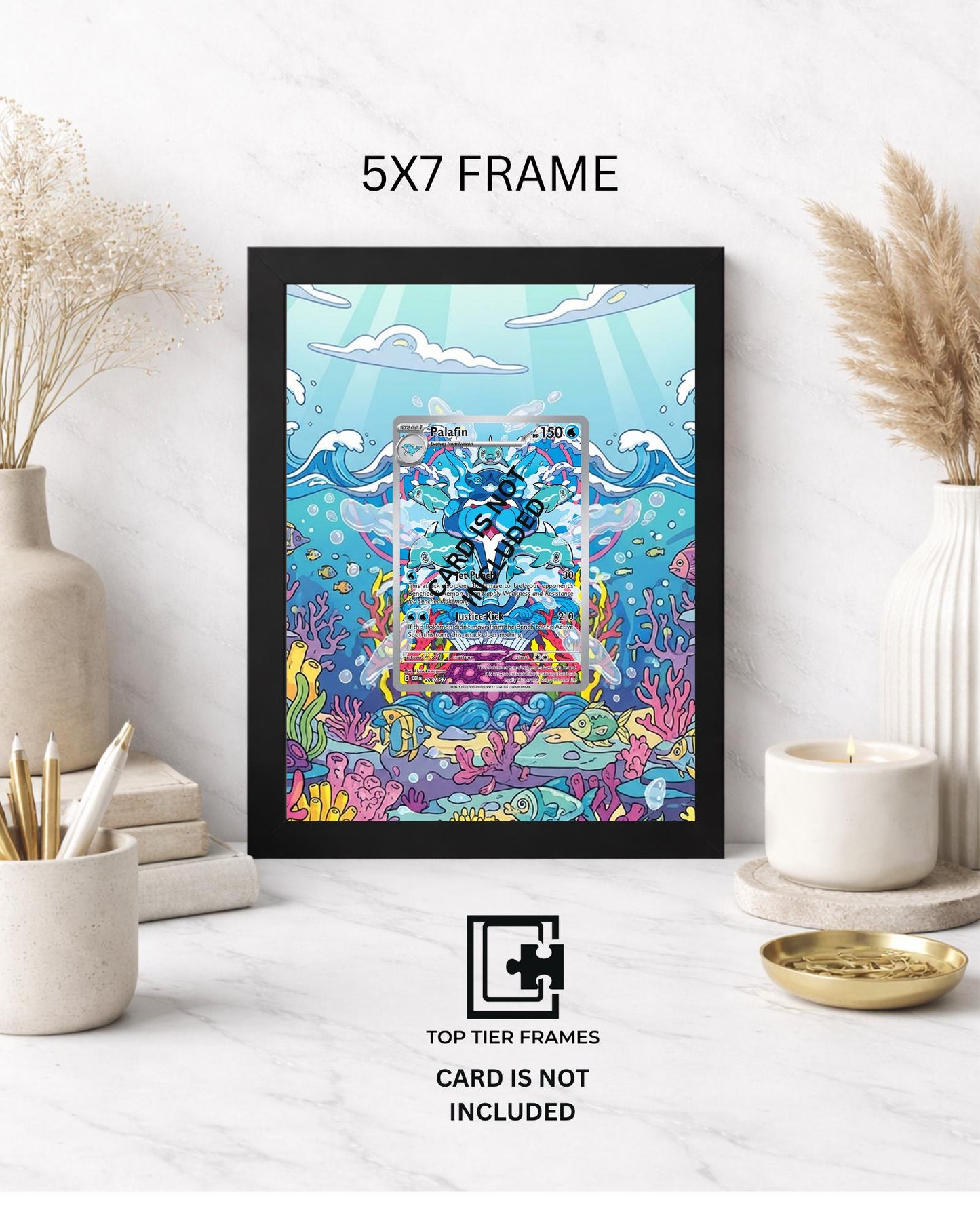 Premium Frame for Palafin 200/197 | 8x10 / 5x7 Graded Slab or Raw Card Display | Extended Art Wall Decor