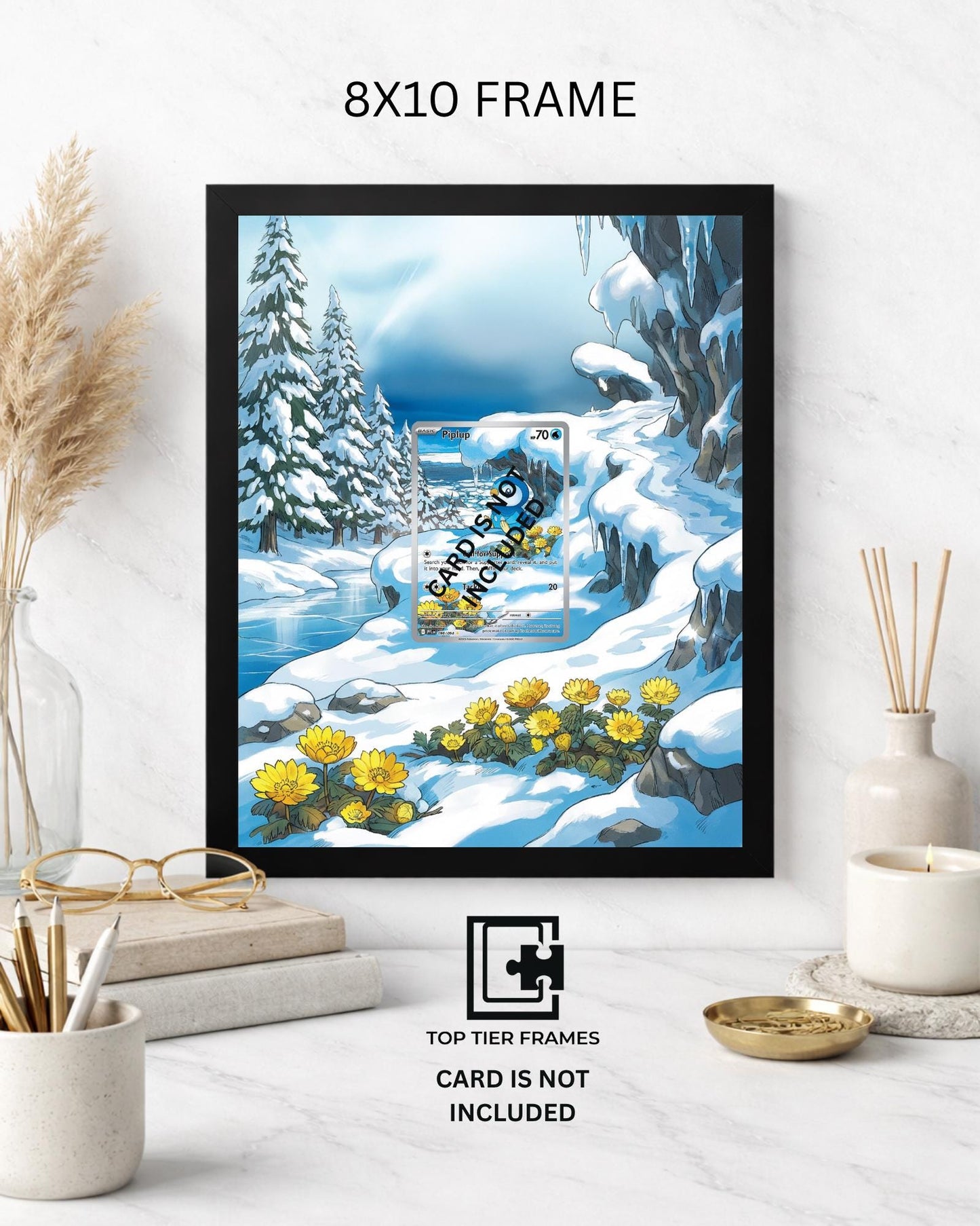 Premium Frame for Piplup 098/084 | 8x10 / 5x7 Graded Slab or Raw Card Display | Extended Art Wall Decor