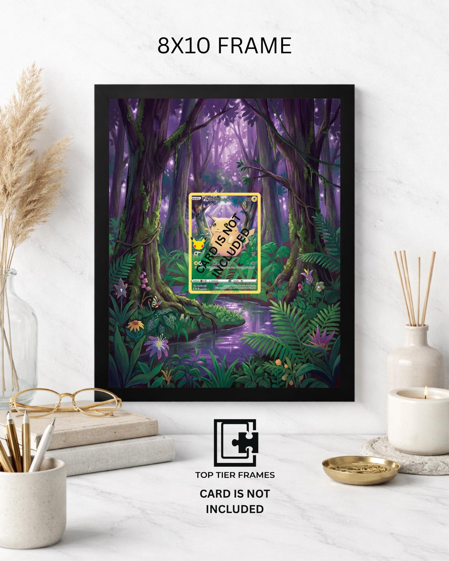 Premium Frame for Pikachu "Chabychu" 005/025 | 8x10 / 5x7 Graded Slab or Raw Card Display | Extended Art Wall Decor