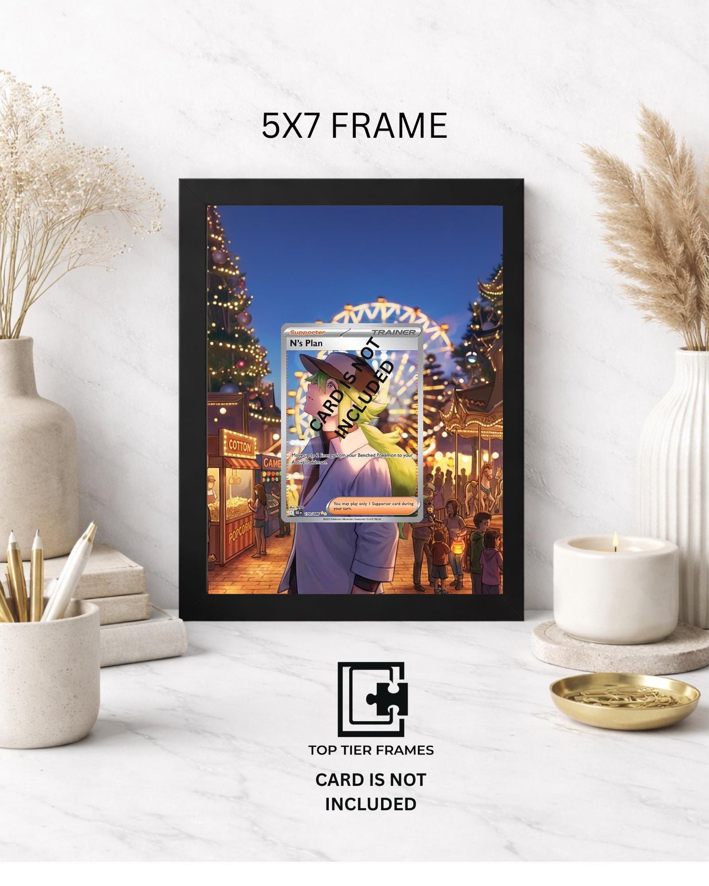 Premium Frame for N's Plan 170/086 | 8x10 / 5x7 Graded Slab or Raw Card Display | Extended Art Wall Decor