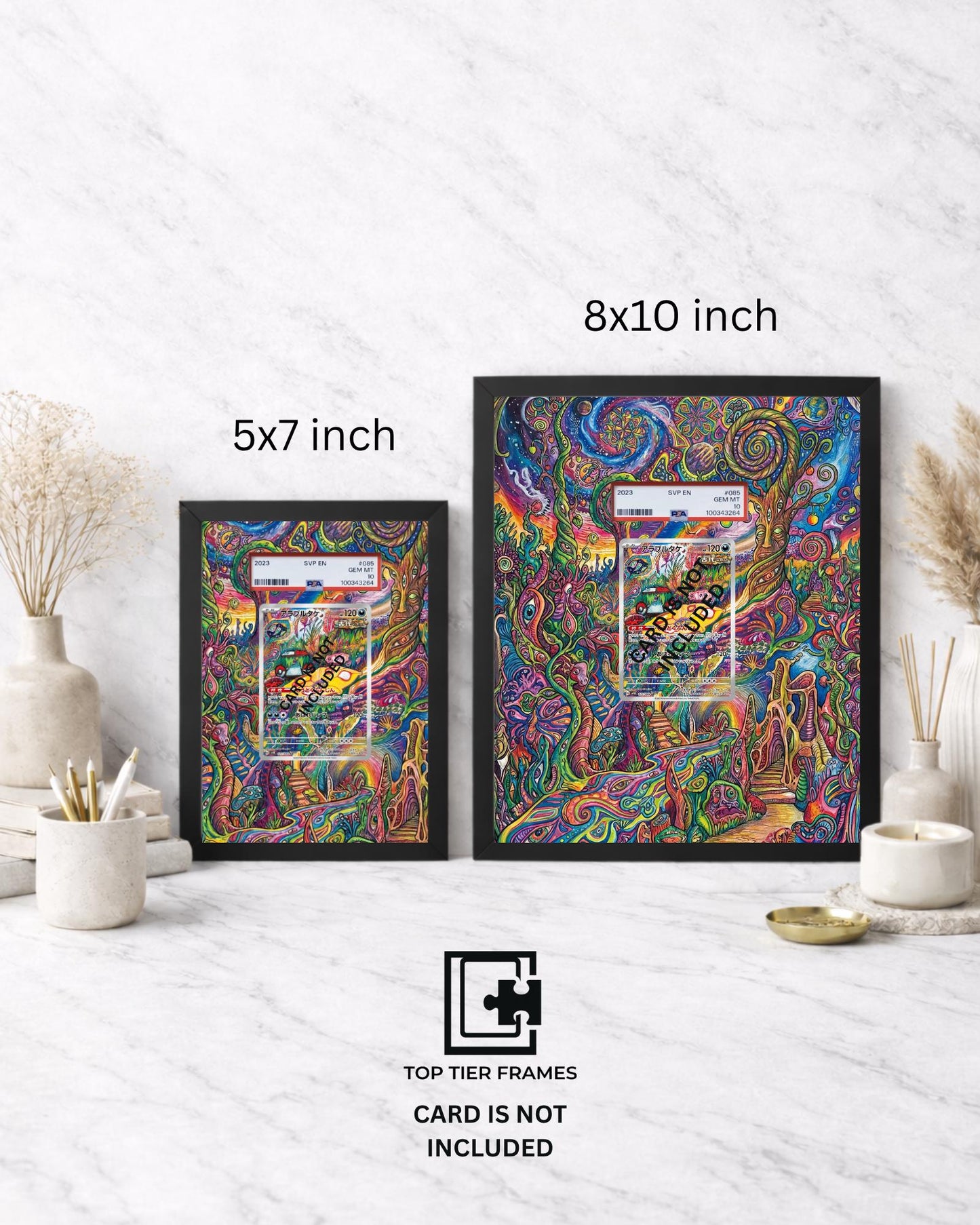 Premium Frame for Brute Bonnet | 8x10 / 5x7 Graded Slab or Raw Card Display | Extended Art Wall Decor