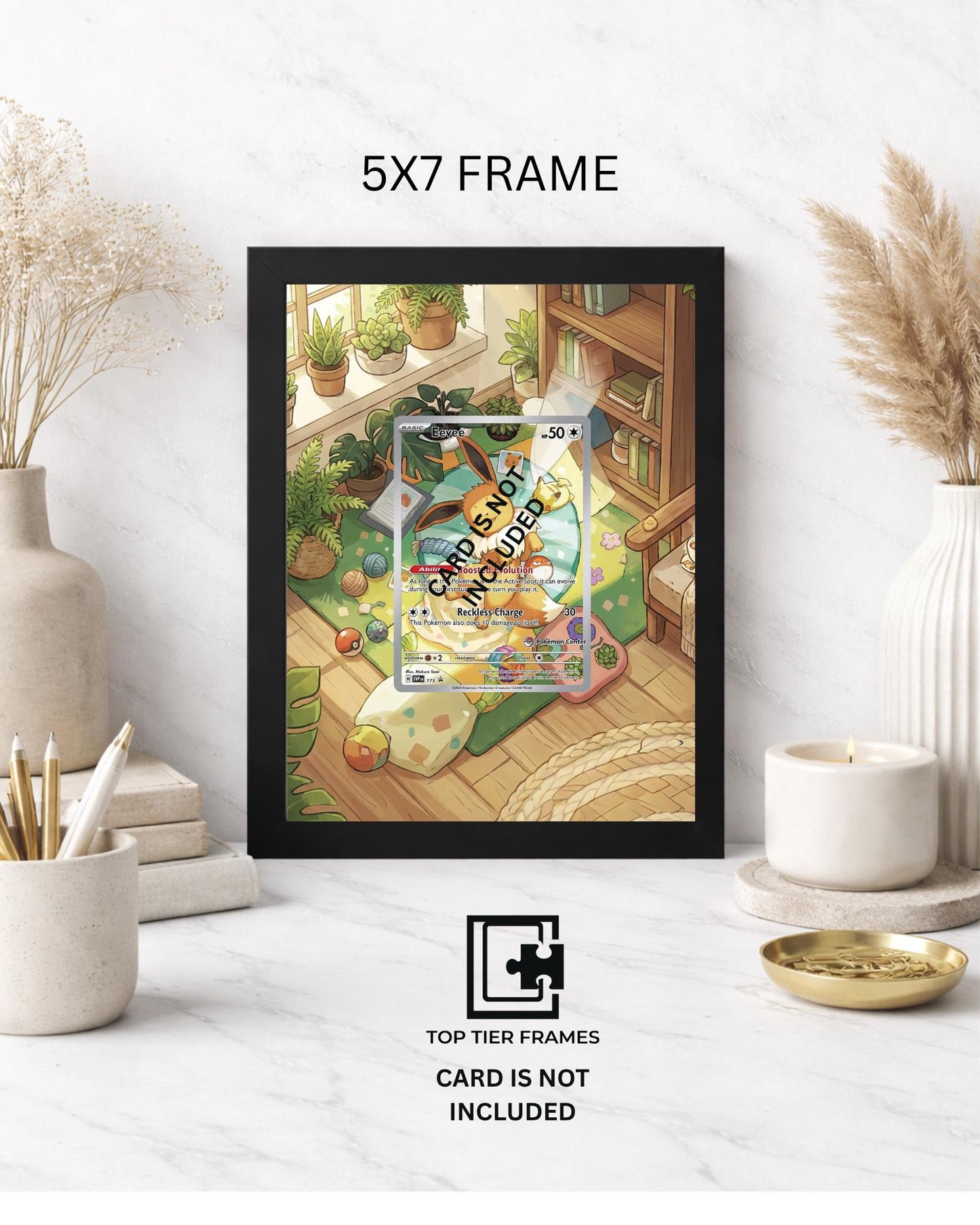 Premium Frame for Eevee Promo | 8x10 / 5x7 Graded Slab or Raw Card Display | Extended Art Wall Decor