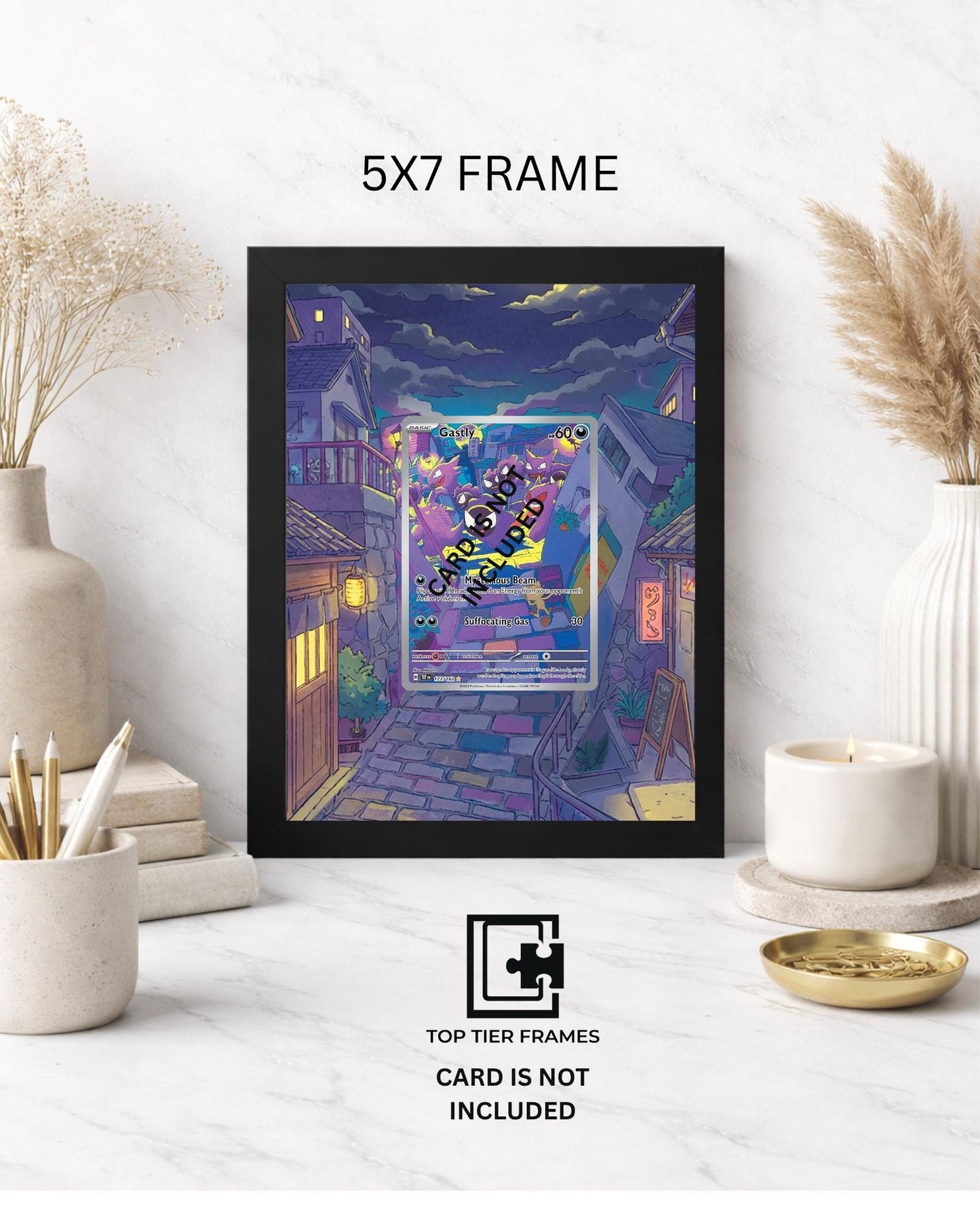 Premium Frame for Gastly 177/162 / 5x7 Graded Slab or Raw Card Display | Extended Art Wall Decor