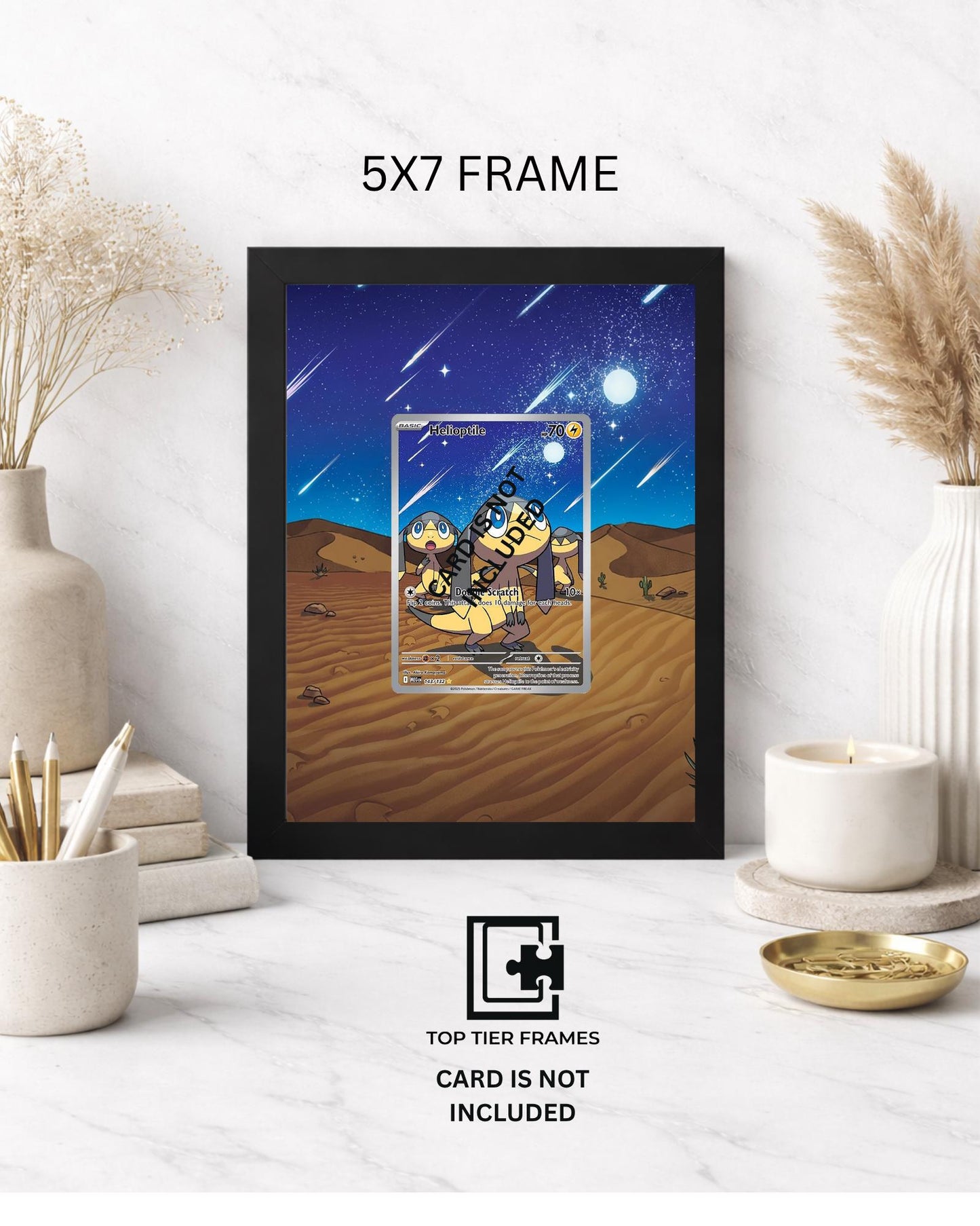 Premium Frame for Helioptile 143/132 | 8x10 / 5x7 Graded Slab or Raw Card Display | Extended Art Wall Decor