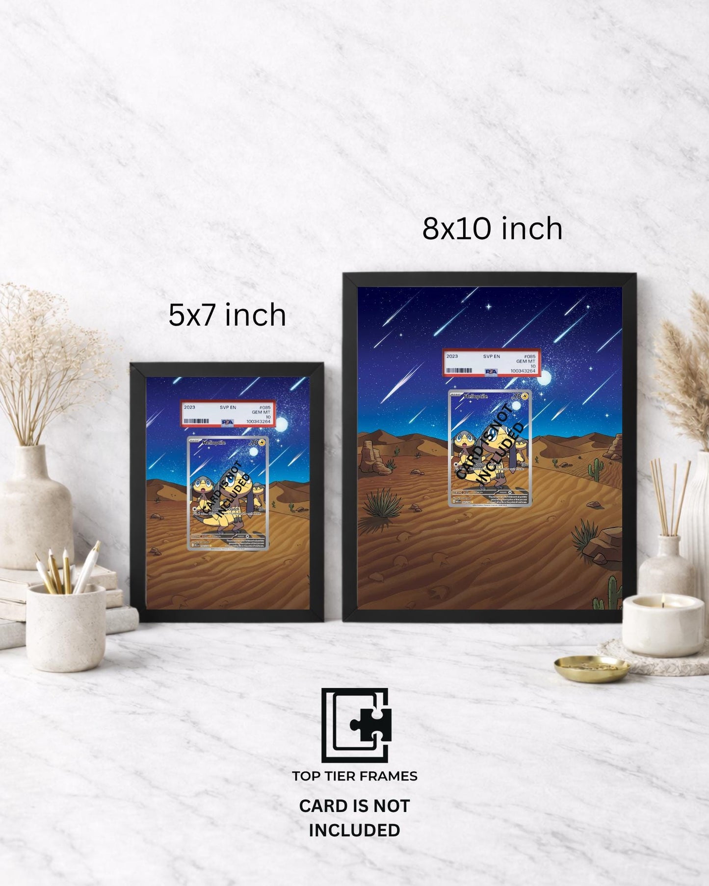 Premium Frame for Helioptile 143/132 | 8x10 / 5x7 Graded Slab or Raw Card Display | Extended Art Wall Decor
