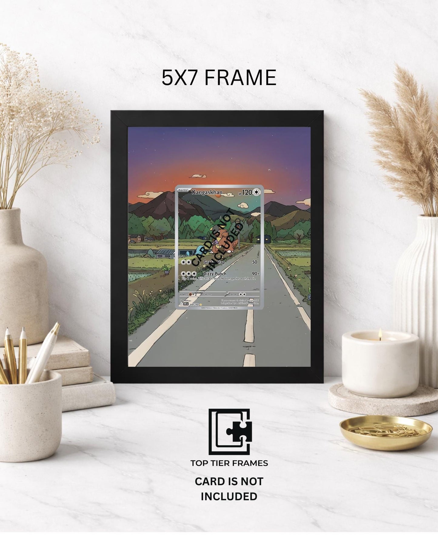 Premium Frame for Kangaskhan 204/182 | 8x10 / 5x7 Graded Slab or Raw Card Display | Extended Art Wall Decor